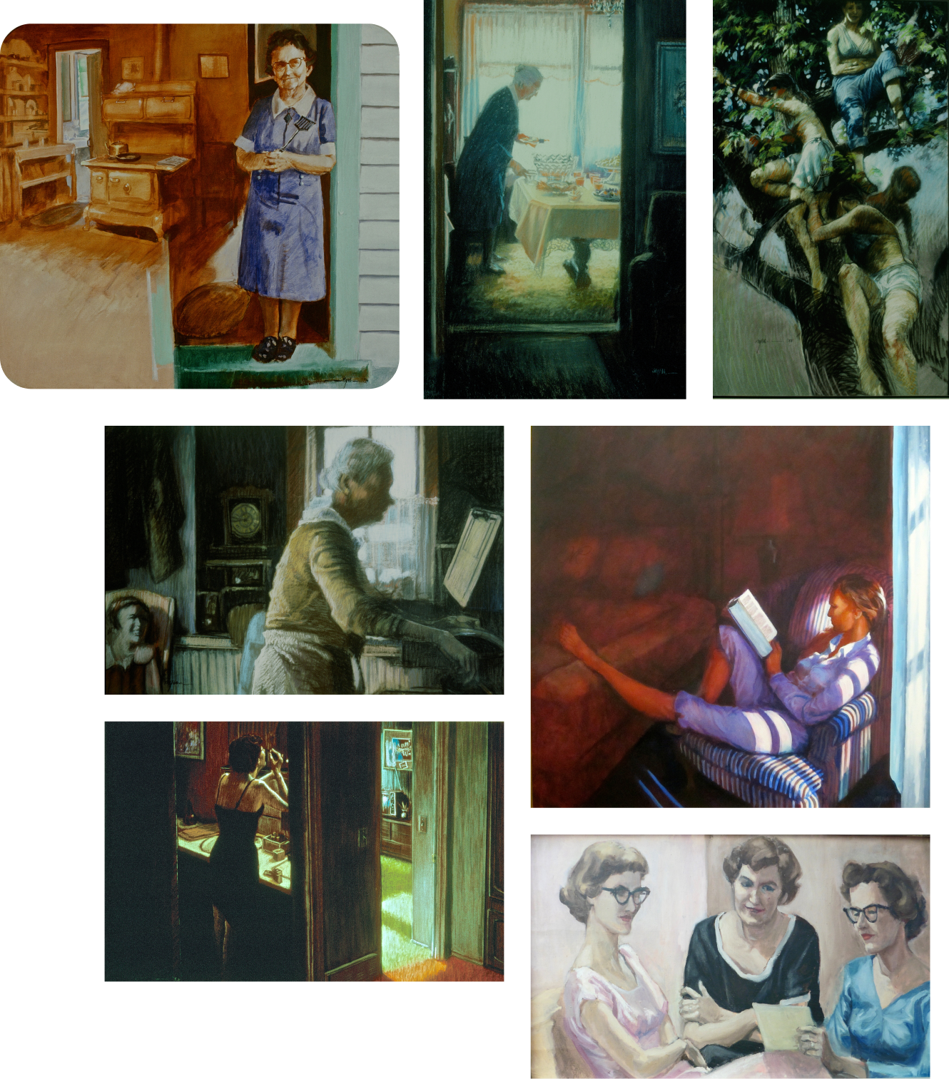 small images of domestic artwork