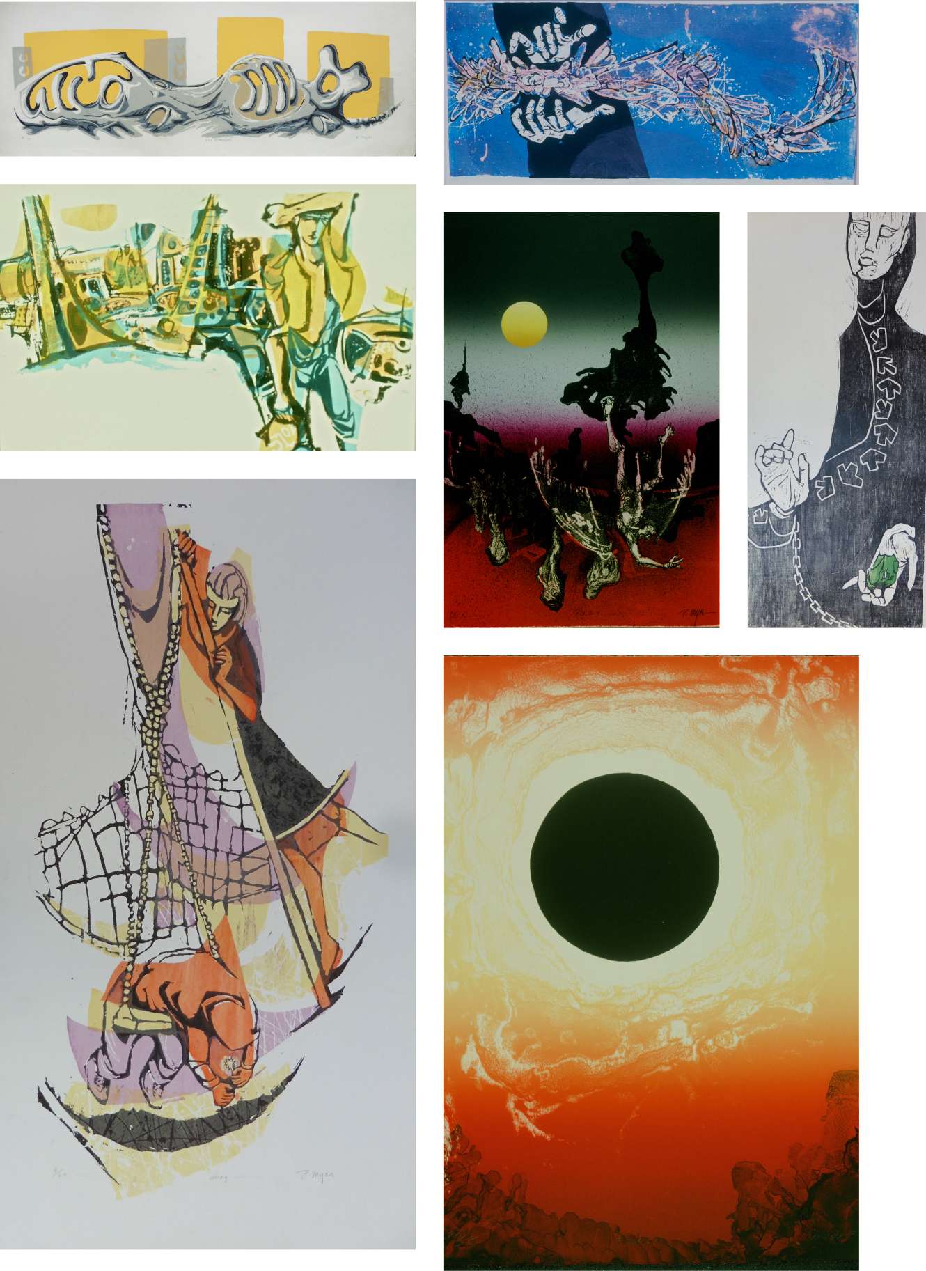 small images of print artwork